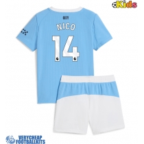 Manchester City Nico Gonzalez #14 Replica Home Minikit 2025-26 Short Sleeve (+ pants)
